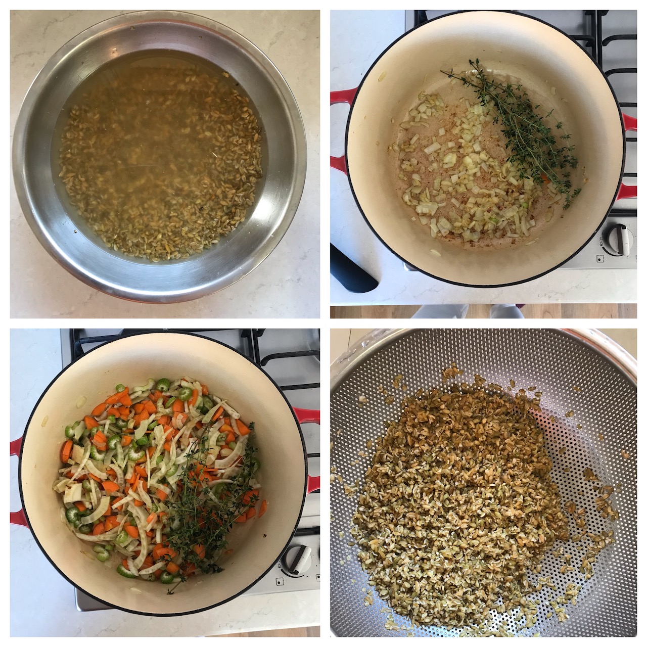 Fennel and Freekeh Soup with Frond Pesto Heritage Farm