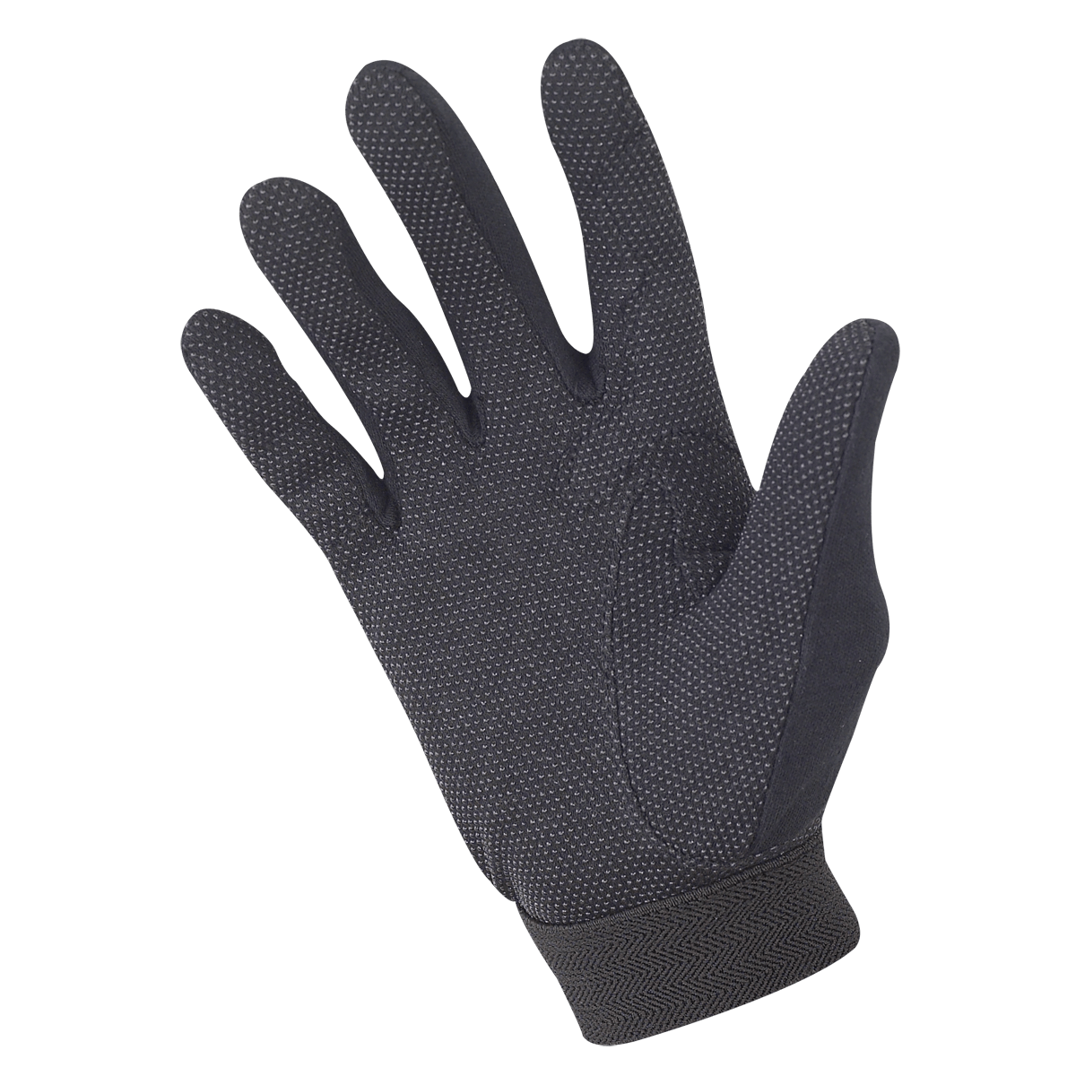 Heritage Gloves Cotton Grip Glove Black