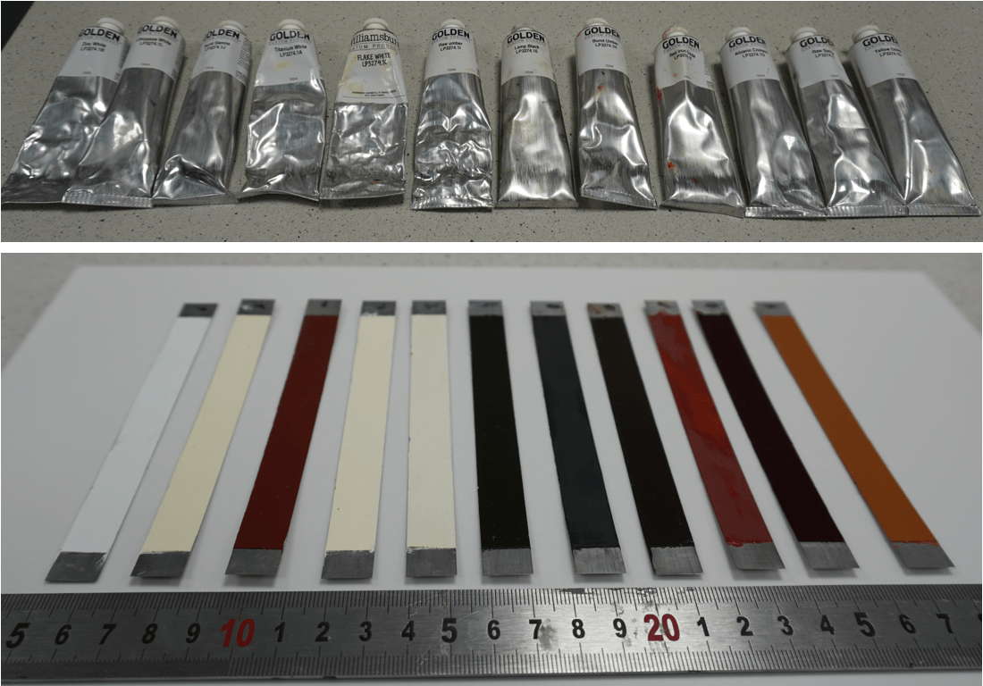 We determined the mechanical properties of oil paint layers after 30