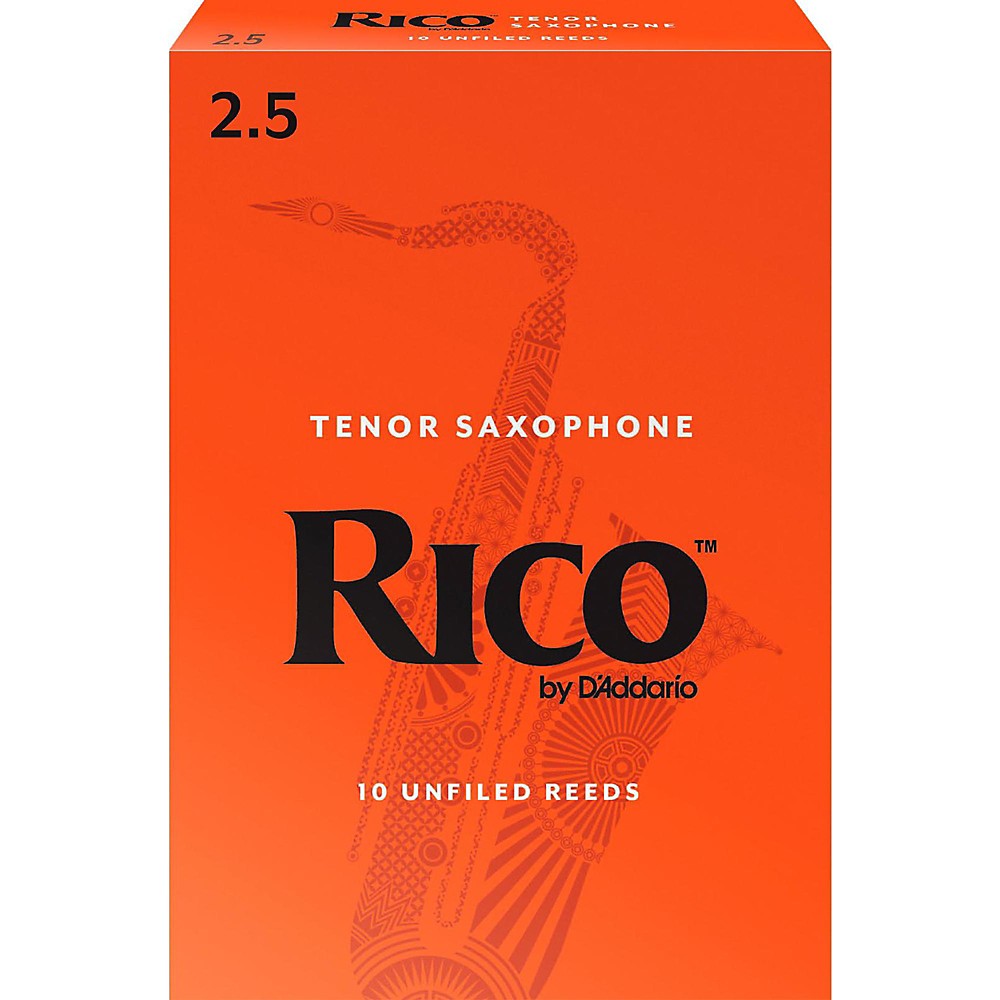 Rico Tenor Saxophone Reeds, 2.5, Box of 10 Heriz Music & Art Bay