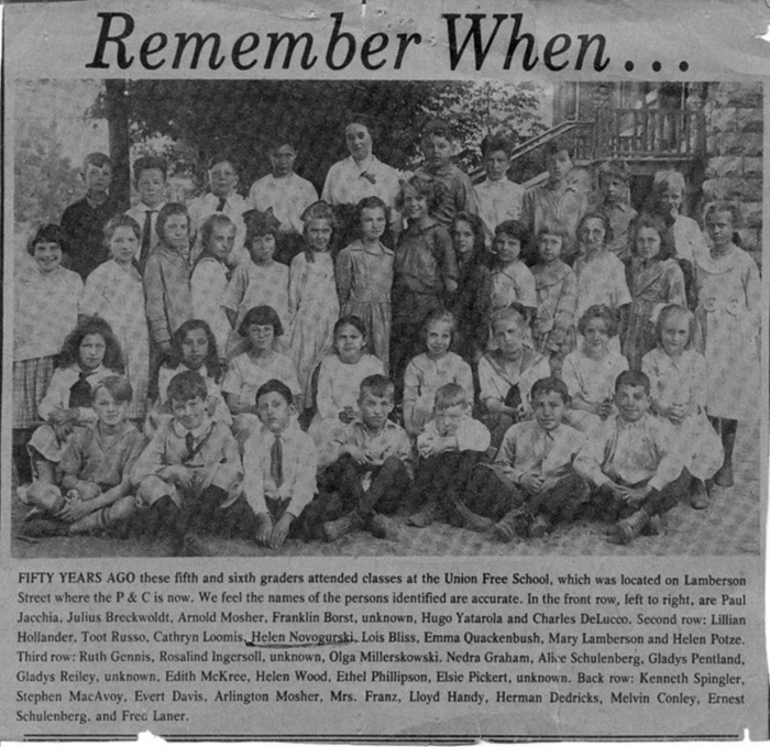 1920s Photograph of Dolgeville NY Schoolchildren