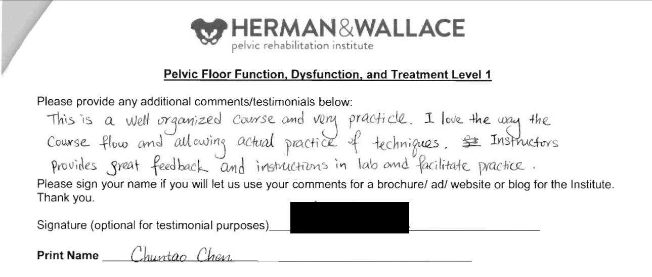 Herman & Wallace Pelvic Floor Level 1