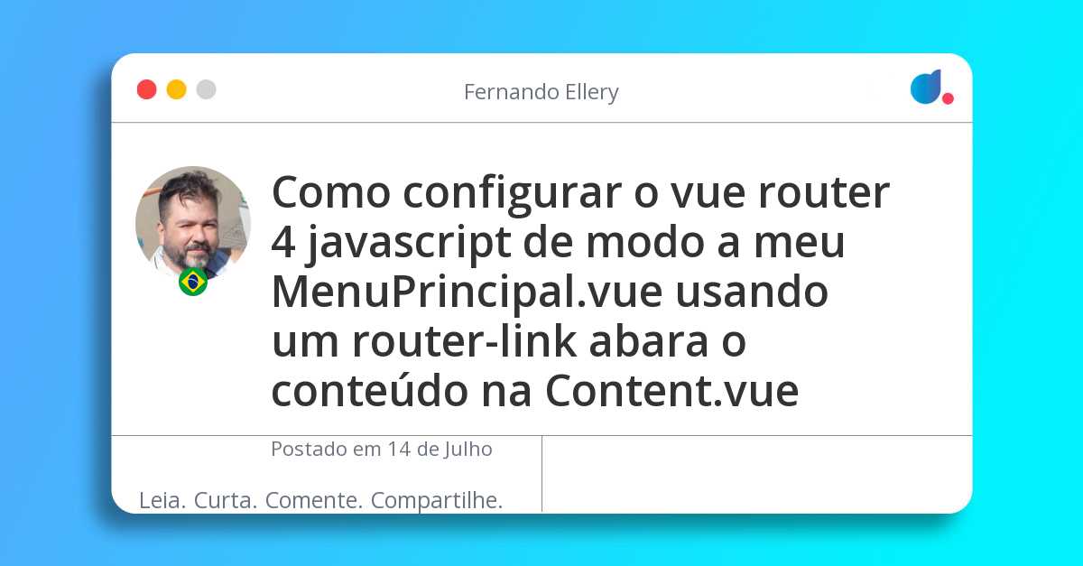 Como configurar o vue router 4 usando javascript de modo que o