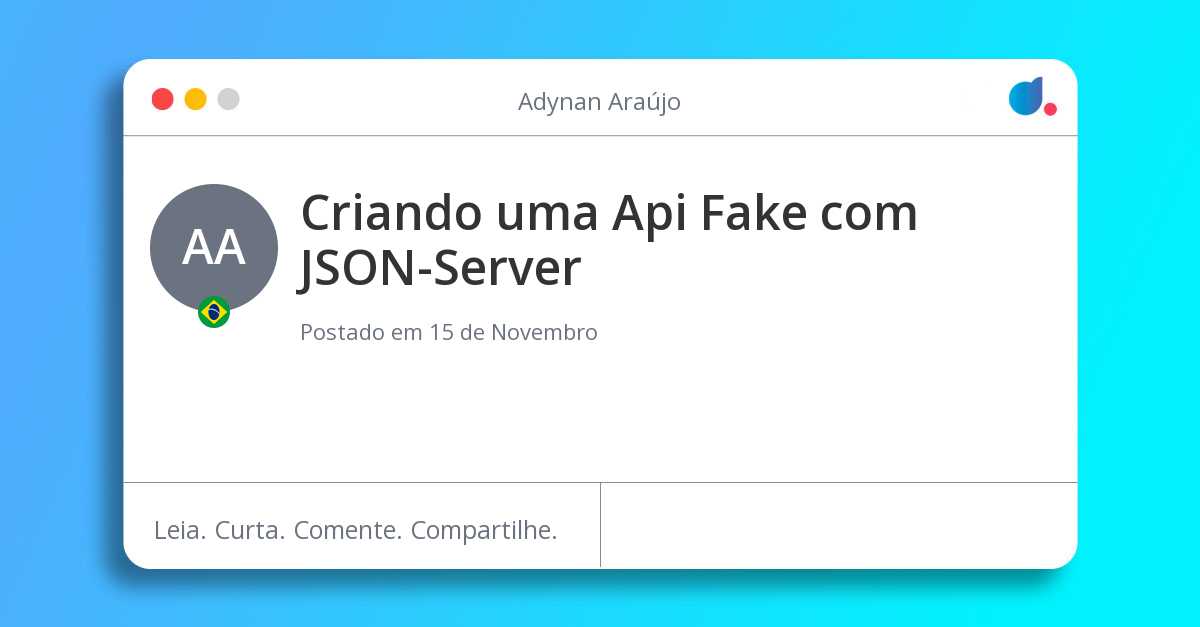 Criando uma Api Fake com JSONServer