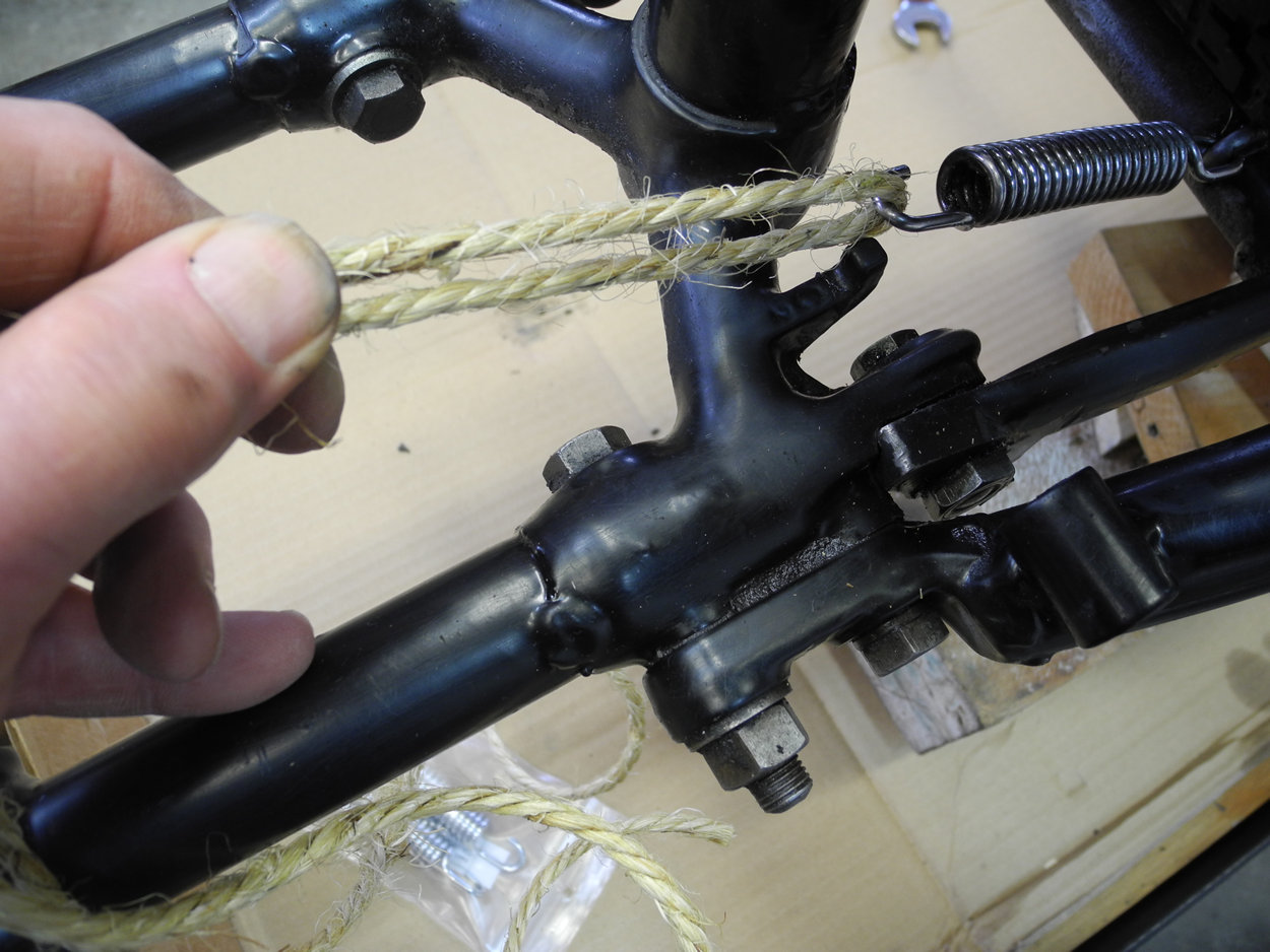 Updated Two easier ways to install a Triumph center stand spring