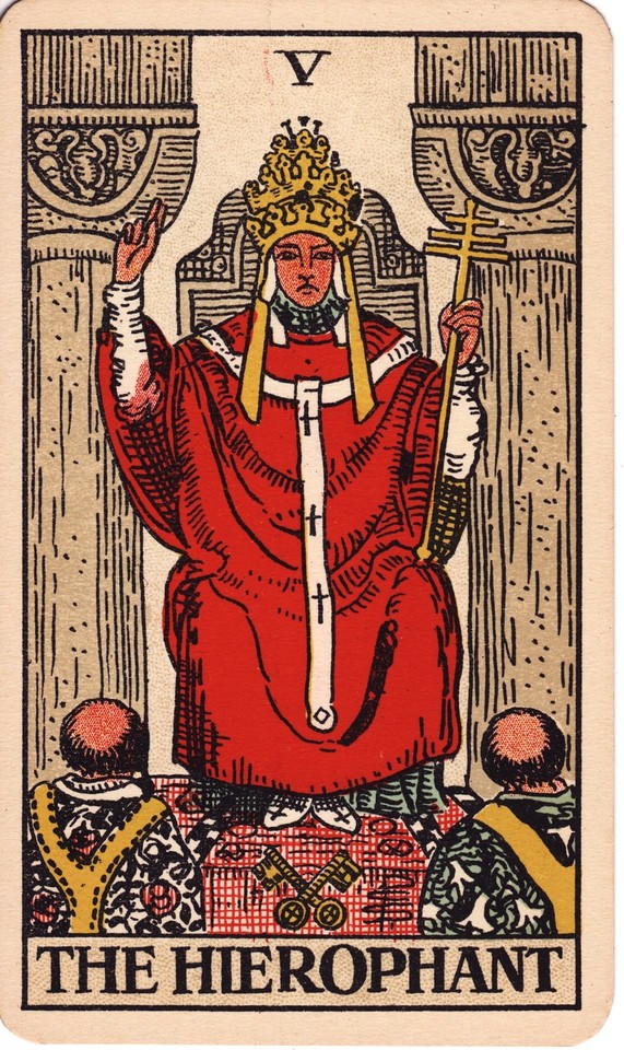 The Hierophant Tarot card meaning Marriage, alliance