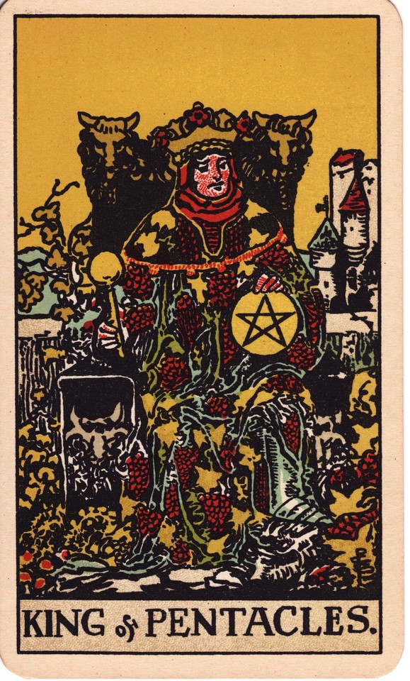 King of Pentacles Tarot card meaning Valour, realizing