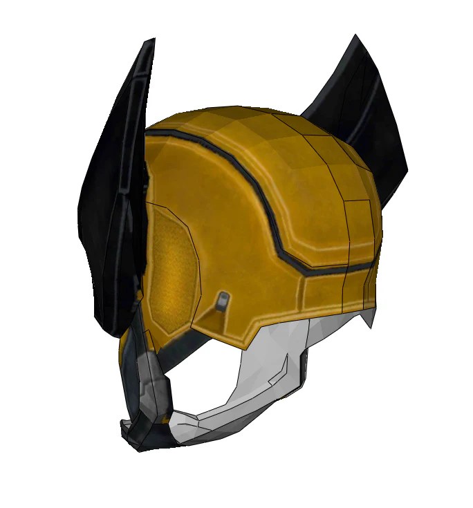 Wolverine Armored Cowl/Mask FOAM Cosplay Pepakura File Template XMe