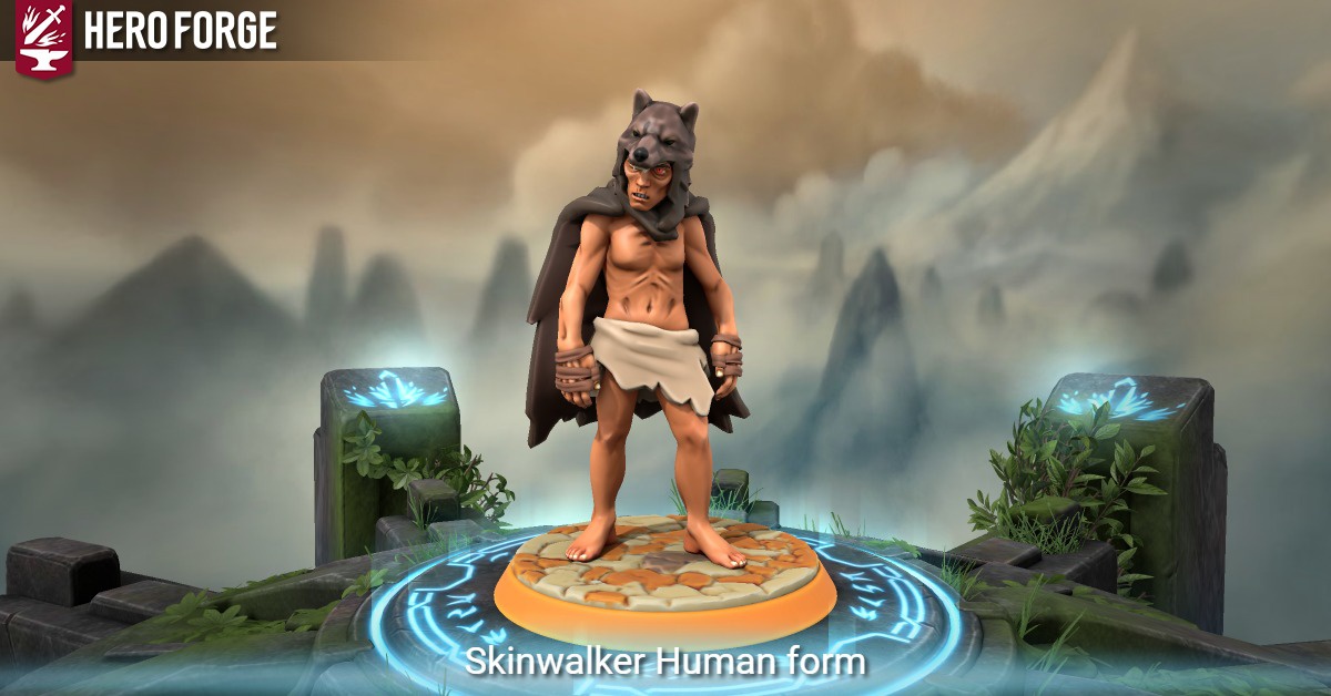 Skinwalker Human form made with Hero