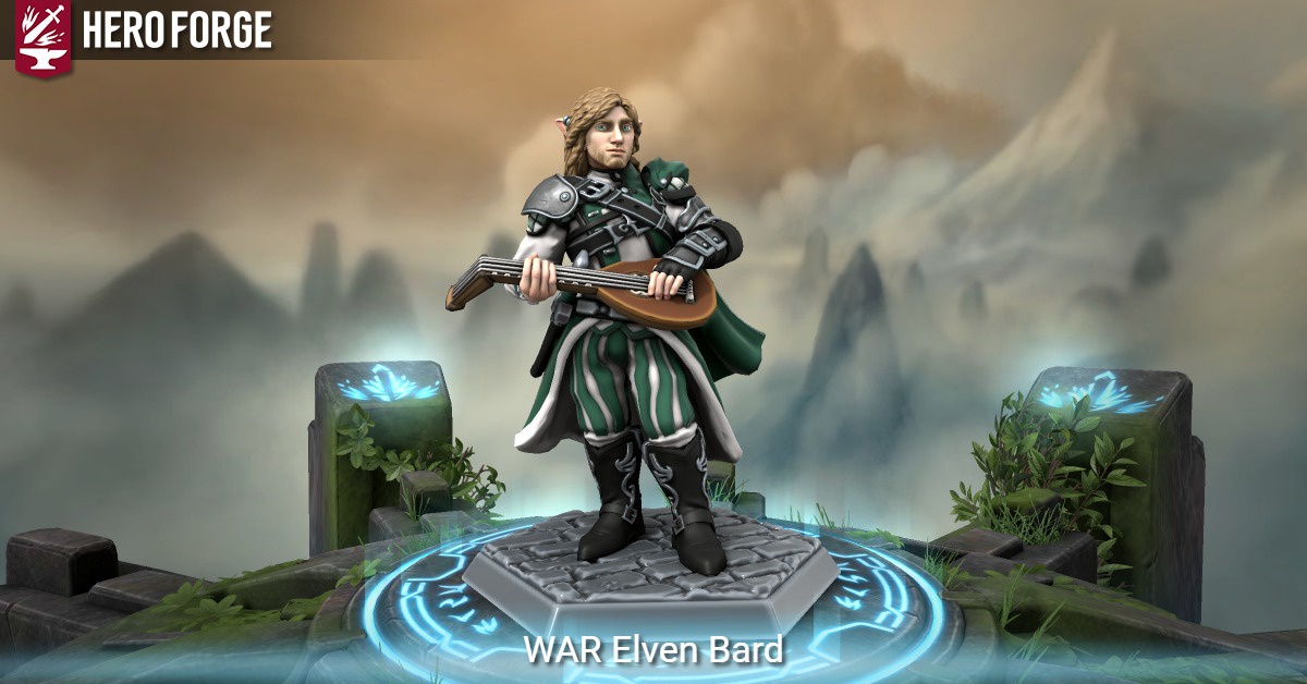 WAR Elven Bard made with Hero