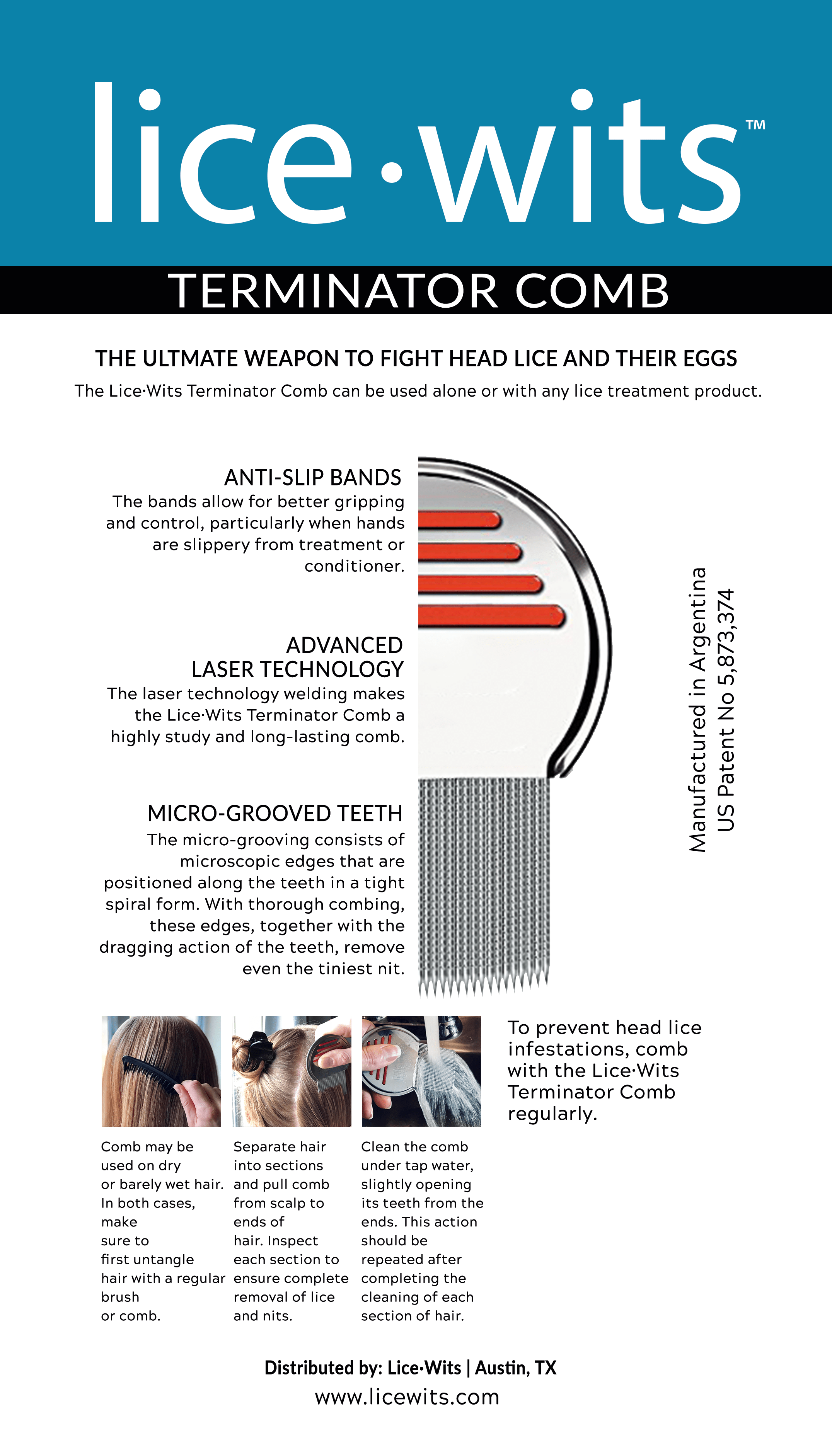 Professional Lice Removal Comb Hero Lice Clinics