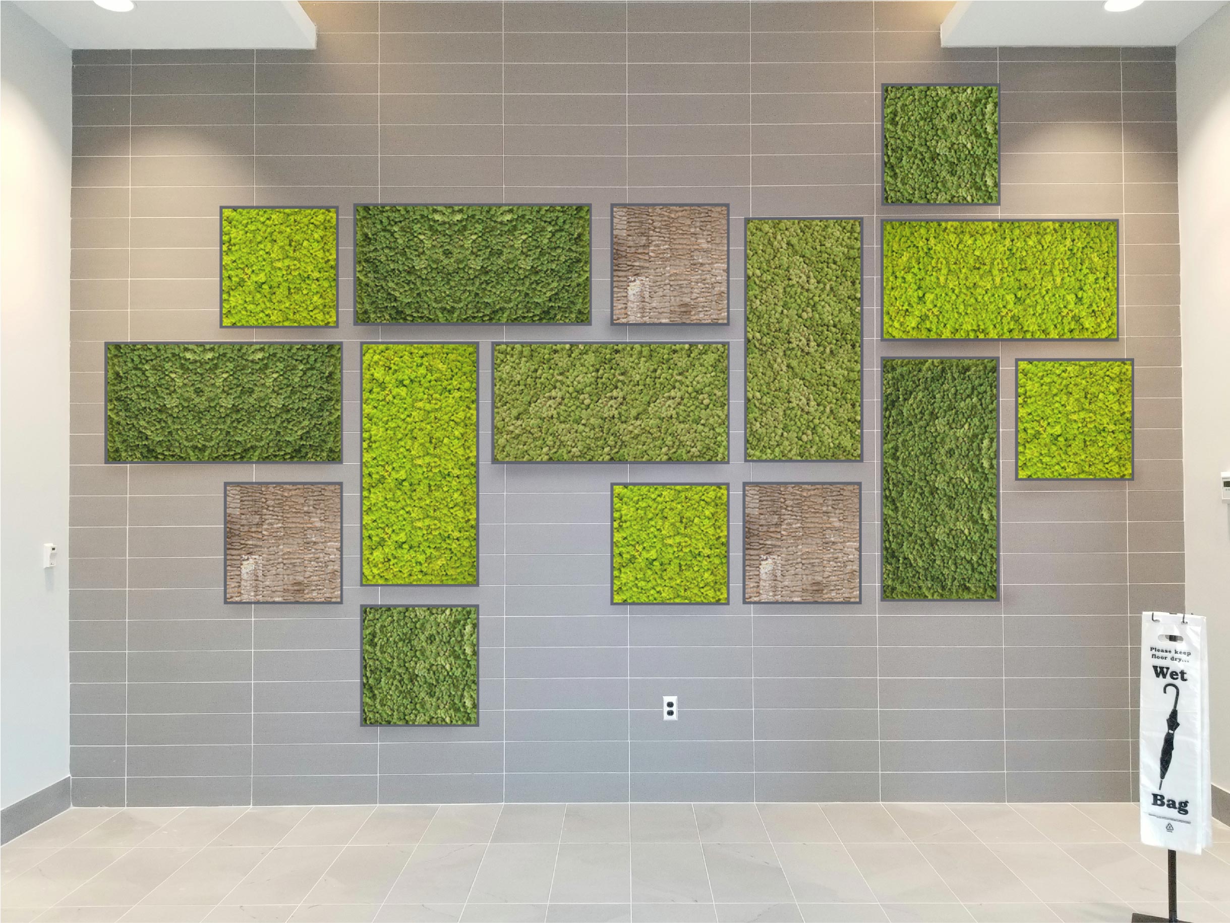 Finnish Caribou Moss Walls in Pensacola Heroman Services Plant Company