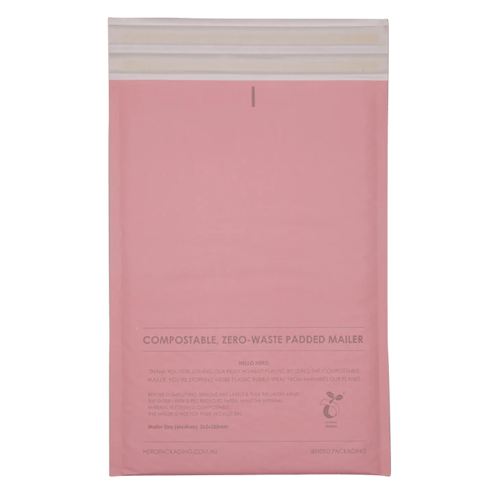 Compostable Pink Mailers & Shipping Bags Hero Packaging