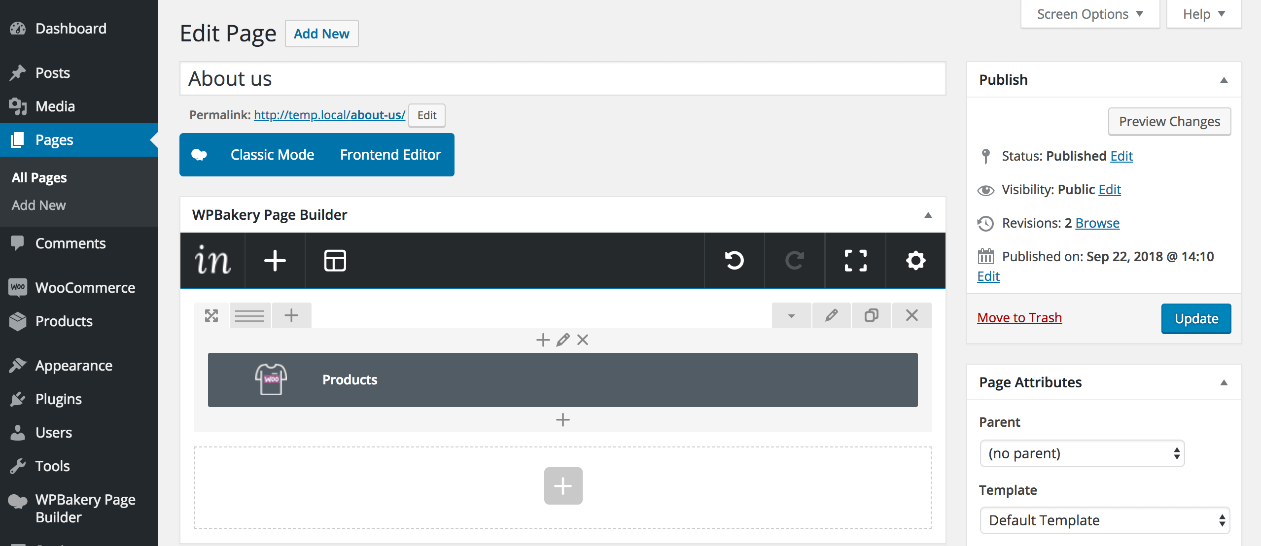 Add and edit page content with WPBakery Page Builder Hero Plugins