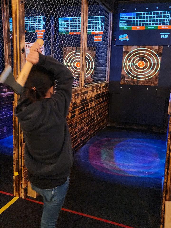 Give them the gift of axe throwing near Banner Elk, NC