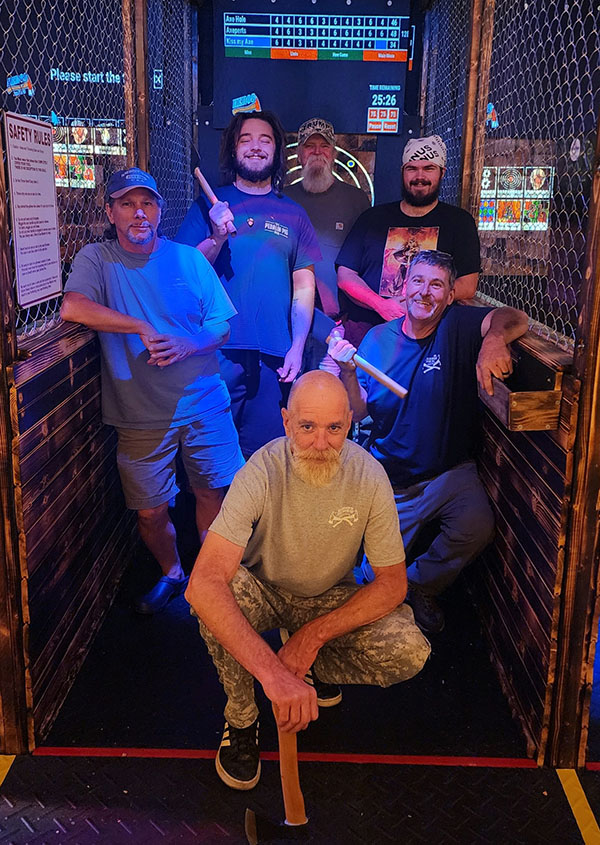 Axe throwing Bachelor and Bachelorette Parties near Banner Elk