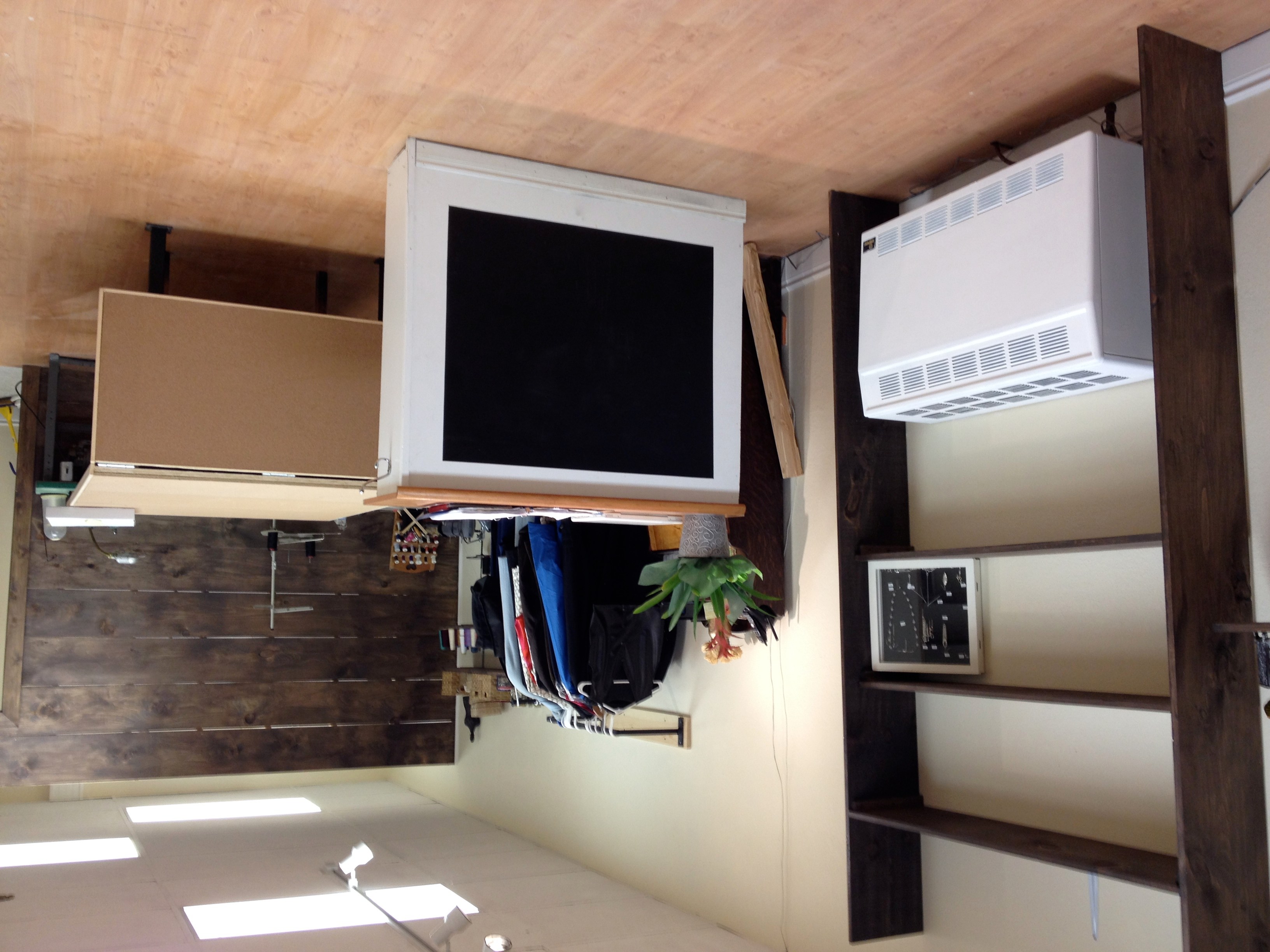 DIY barn board wall Herringbone & Heather