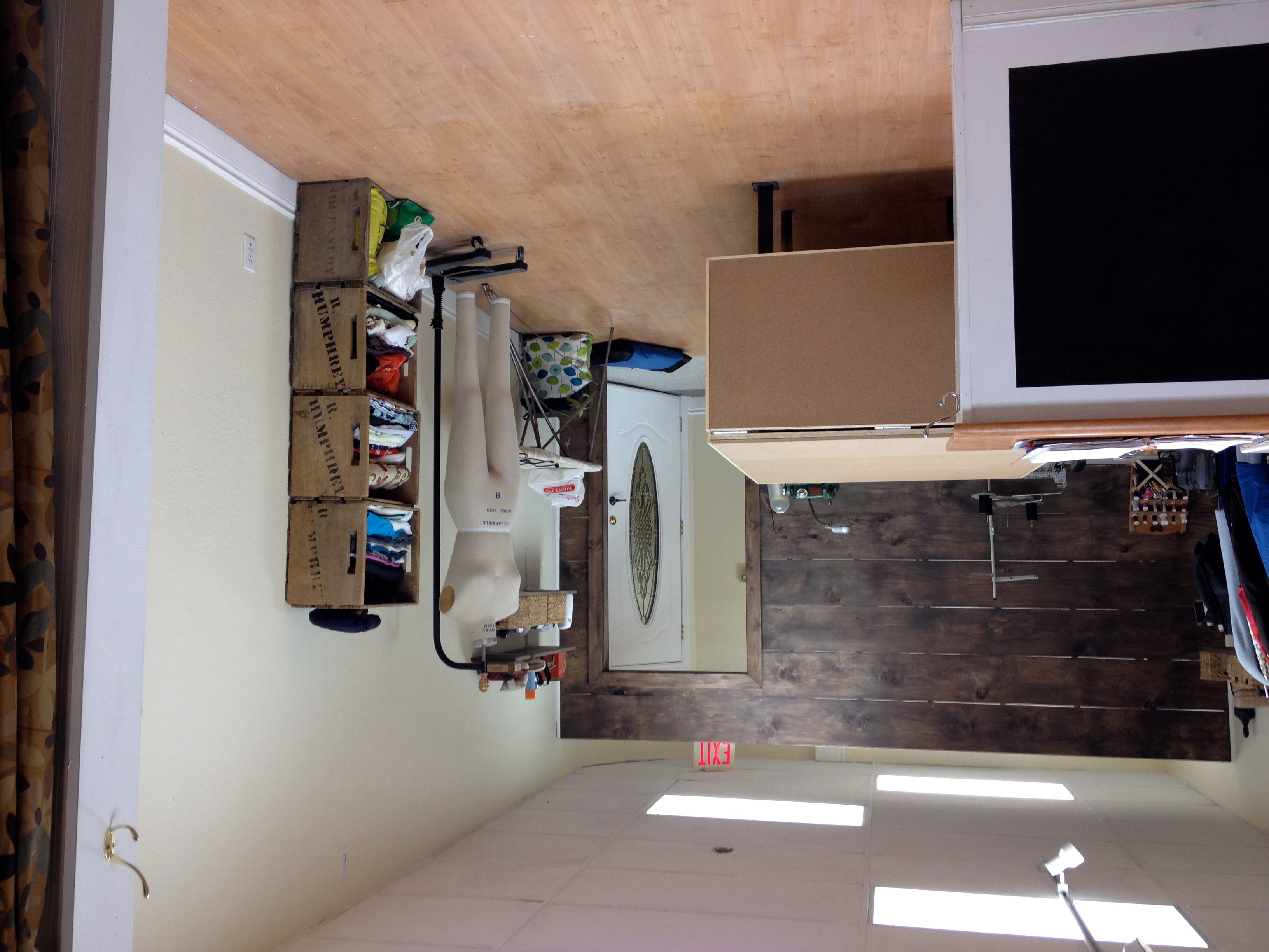 DIY barn board wall Herringbone & Heather