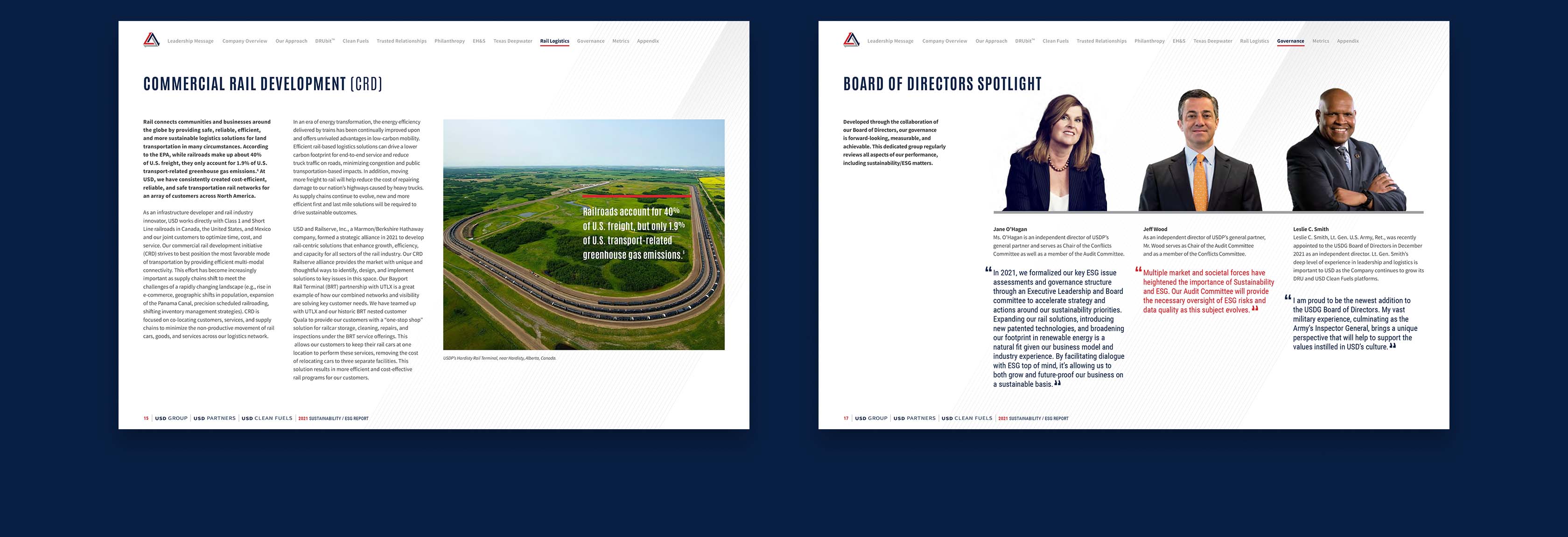 Sustainability Report Design Corporate Report Design by Herring Design