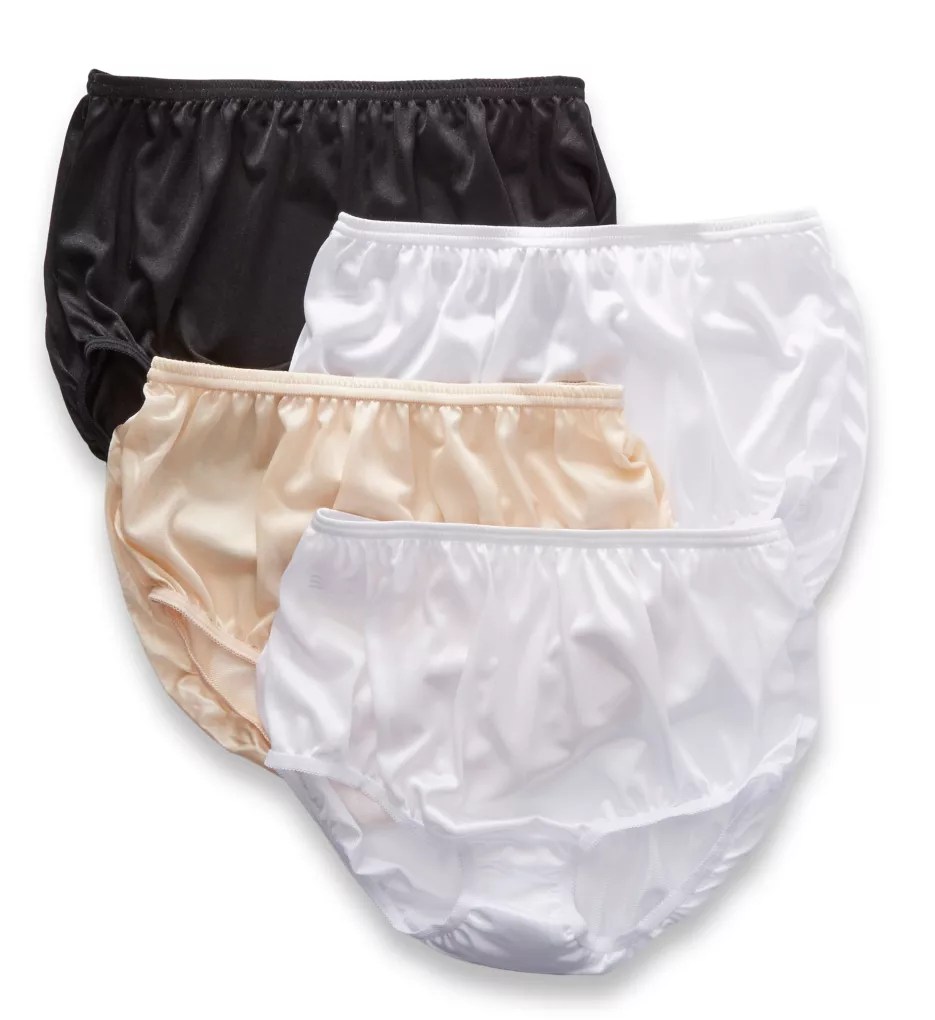 Teri 331 Full Cut Nylon Brief Panty 4 Pack eBay