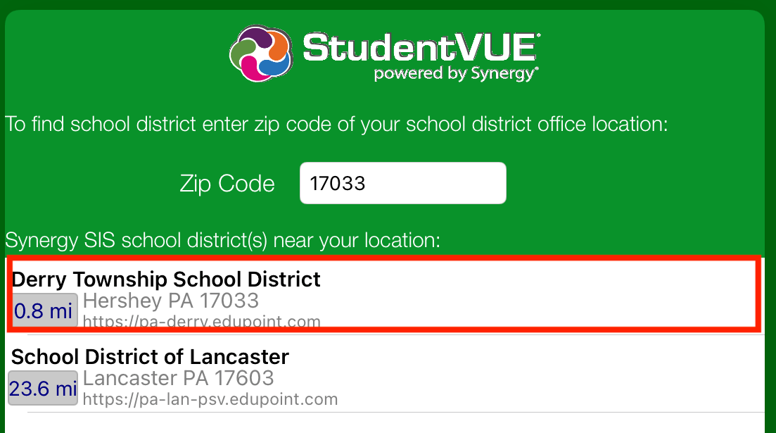 StudentVUE How to login to your StudentVUE Account Derry Township