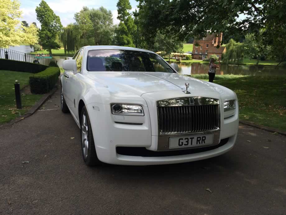 White Rolls Royce Ghost Hire Herts Rollers