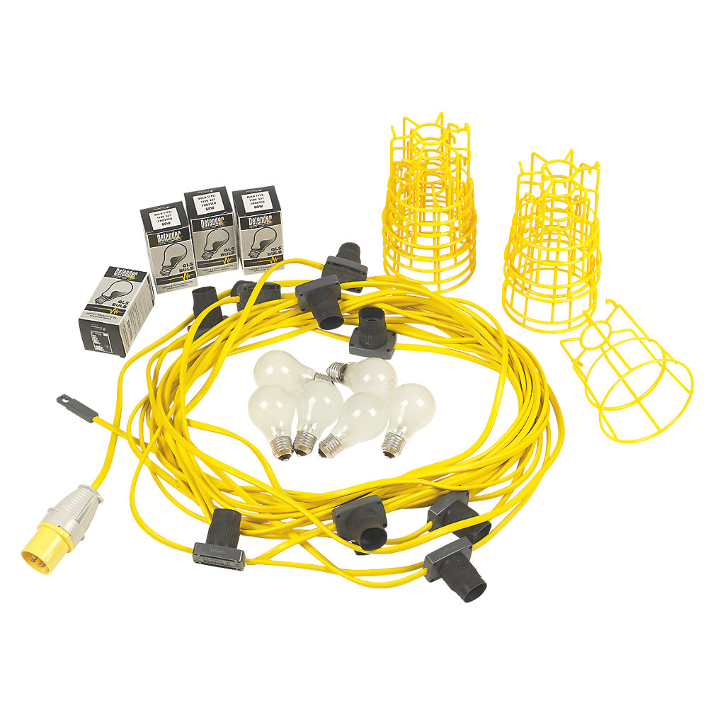 Festoon Site Lighting Hire Hertfordshire & London Herts Tool Co.