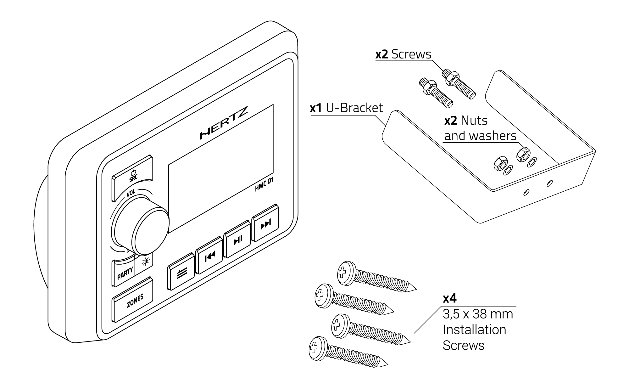 HMC D1 Remote control for HMR 50 – Hertz