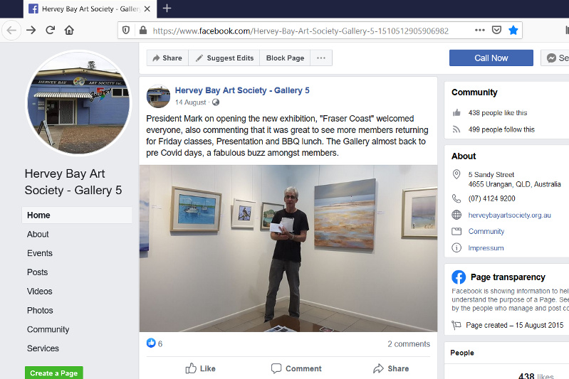 Hervey Bay Art Society Gallery 5 Promoting Participation in the Arts