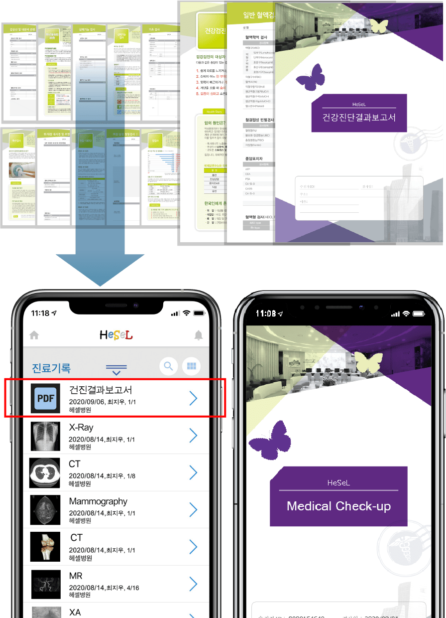MORE(Mobile Report) System ｜ 헤셀 국내외 원격진료 시스템 & 의료데이터 모바일 관리 솔루션