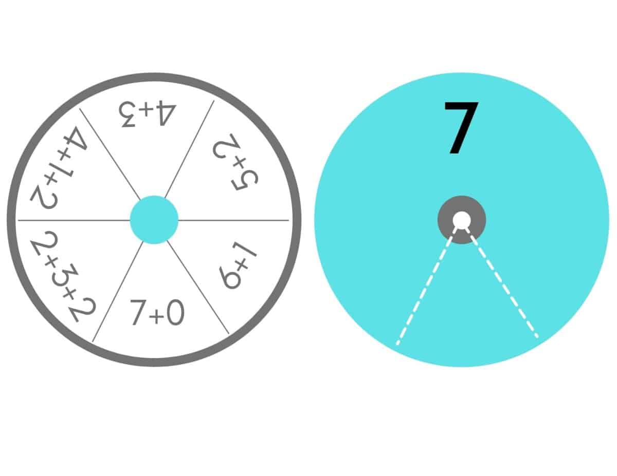 Free Printable Math Game Addition Spinners Hess UnAcademy