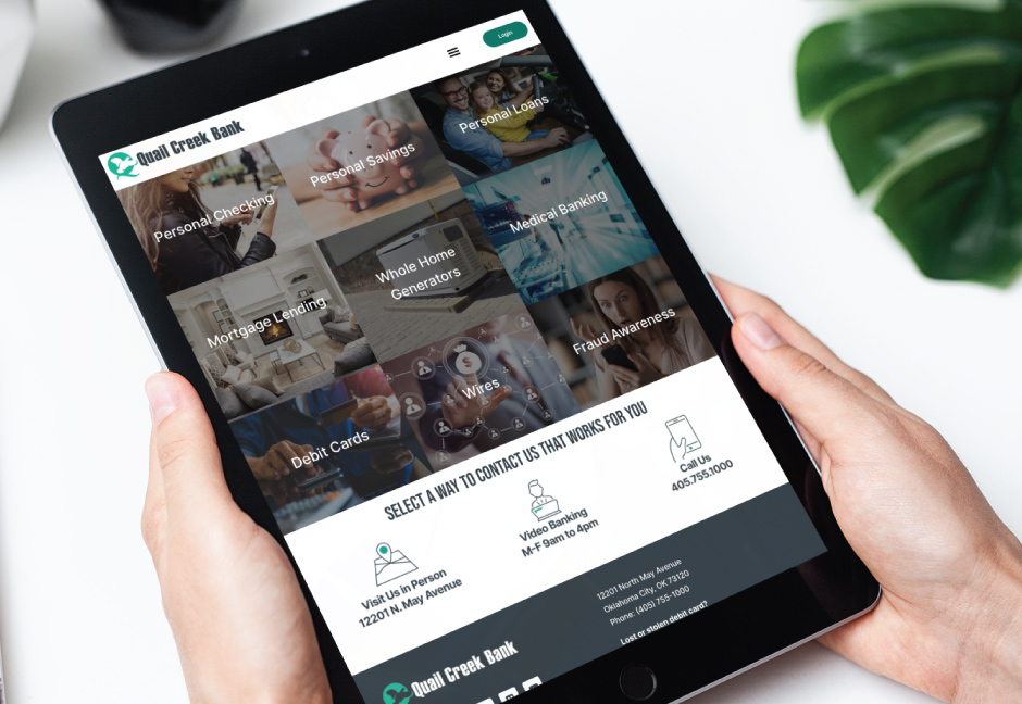 Quail Creek Bank Hester Designs