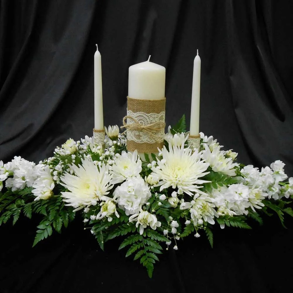 Unity Candle Display Wedding Flowers Dublin Hetty's Floral Designs