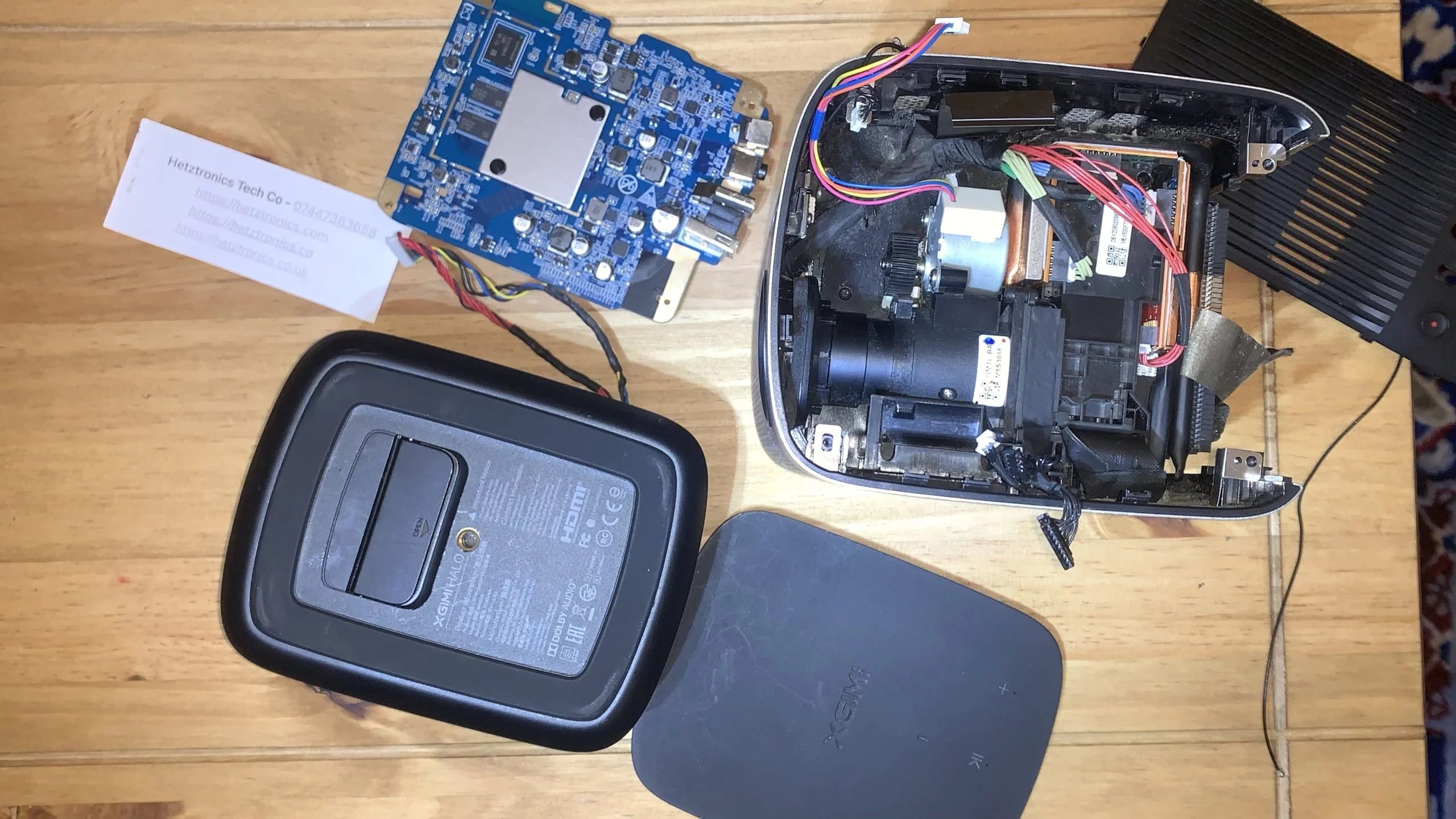 xgimi HALO WK03A Projector Repair Hetztronics Tech Co