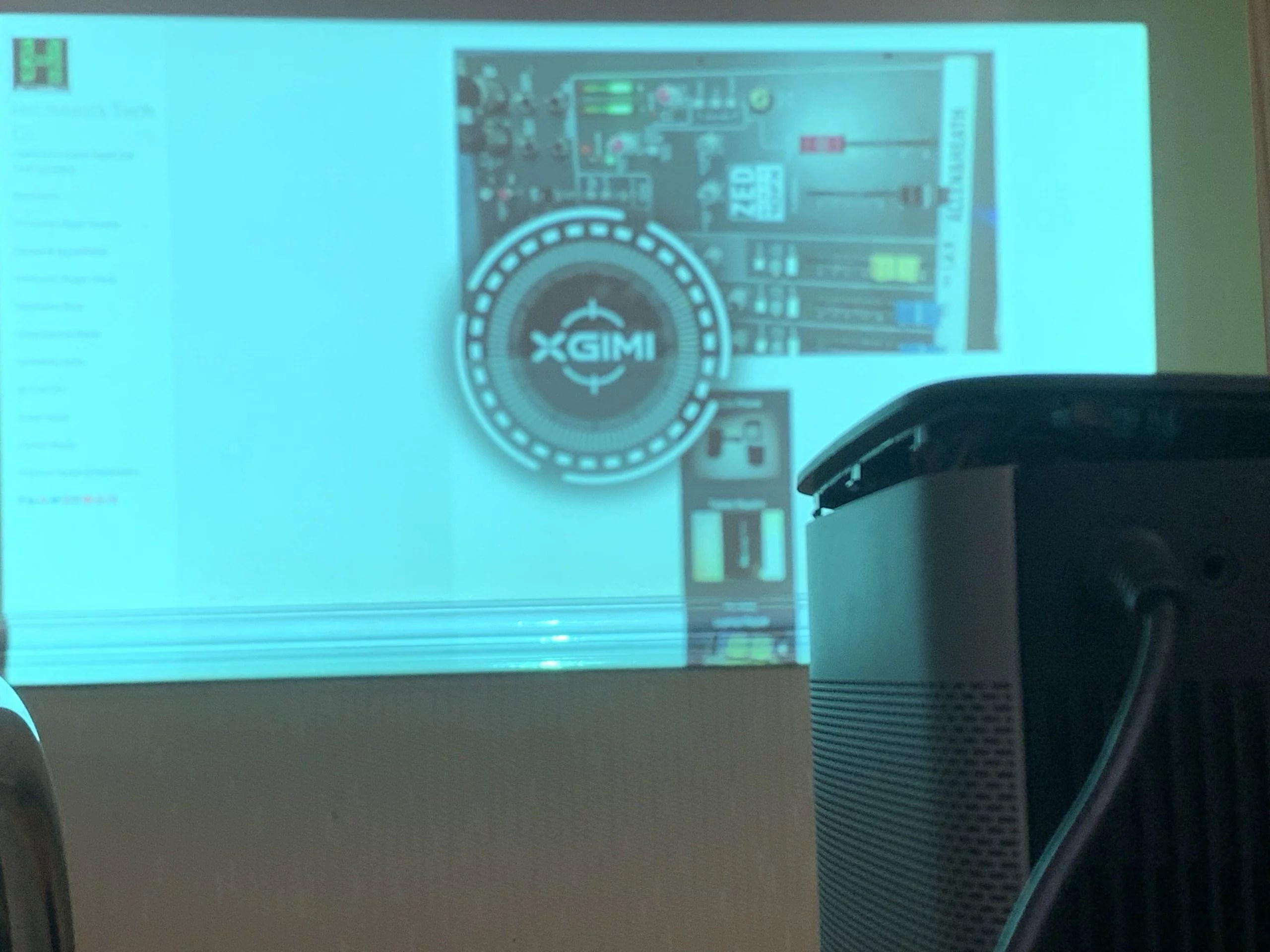 xgimi HALO WK03A Projector Repair Hetztronics Tech Co