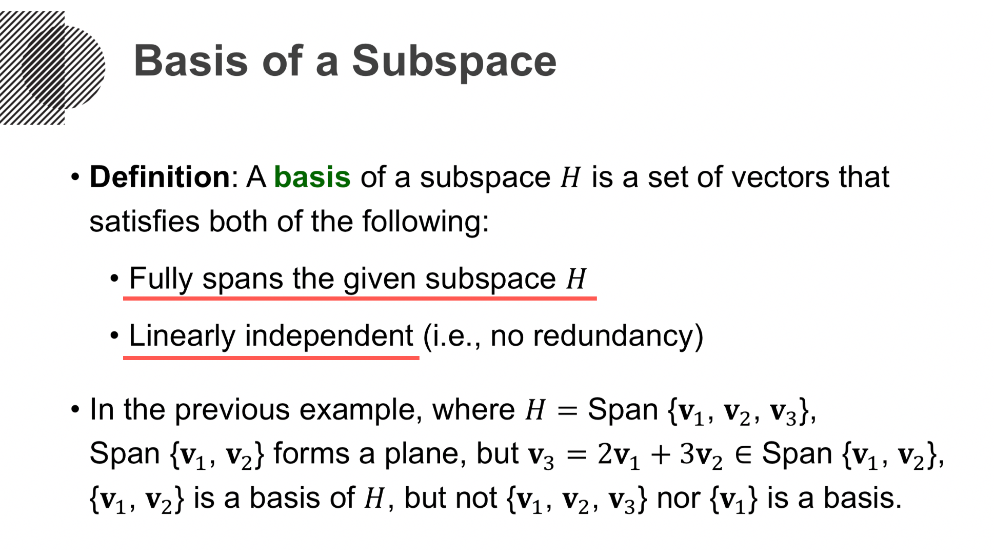 Linear Independence, Span, and Subspace DataLatte's IT Blog