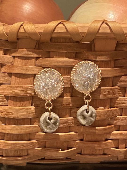 Pottery Earrings, Raleigh, NC Mark Hewitt Pottery