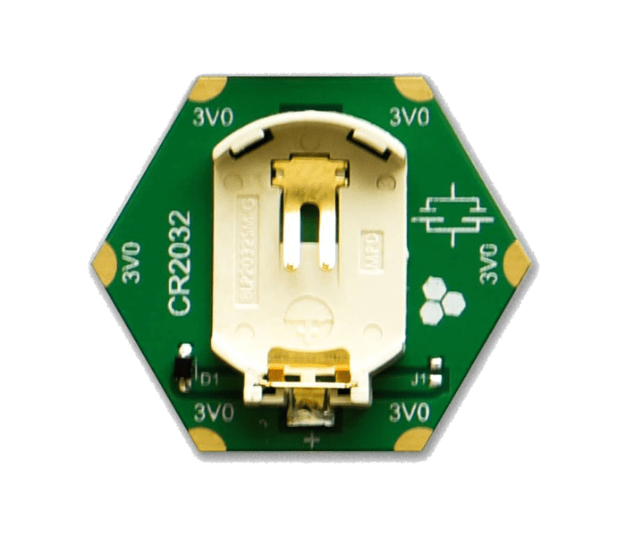 Dual Coin Cell Battery Holders Inparallel (H04R1x) Hexabitz