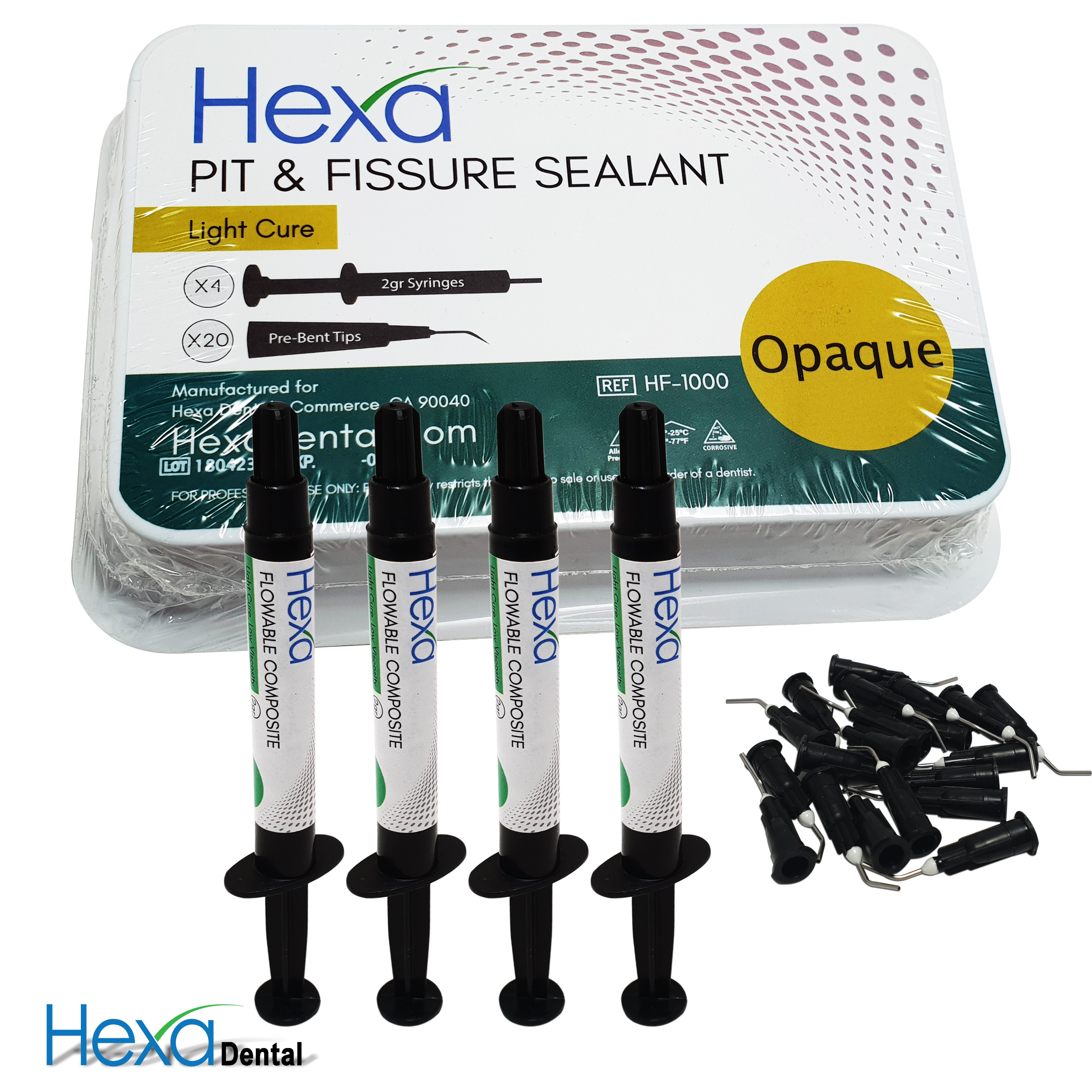 Pit And Fissure Sealant Light Cure 4/pk (Hexa Dental) Hexa Dental