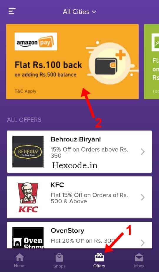 Amazon Zeta offer Load 500 Rs & Get 100 Rs Cashback on Amazon