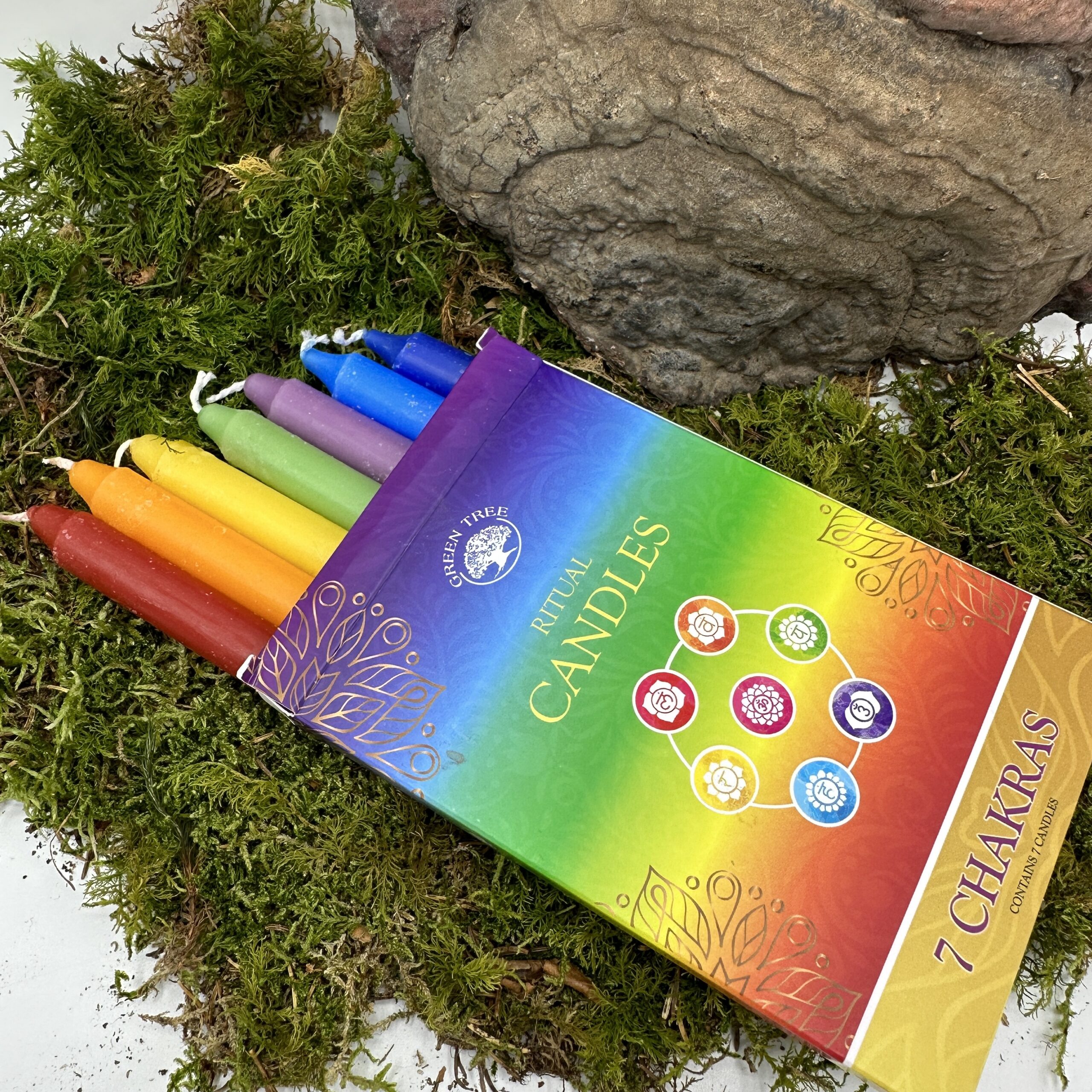 7 Chakren RitualKerzen Hexenkram