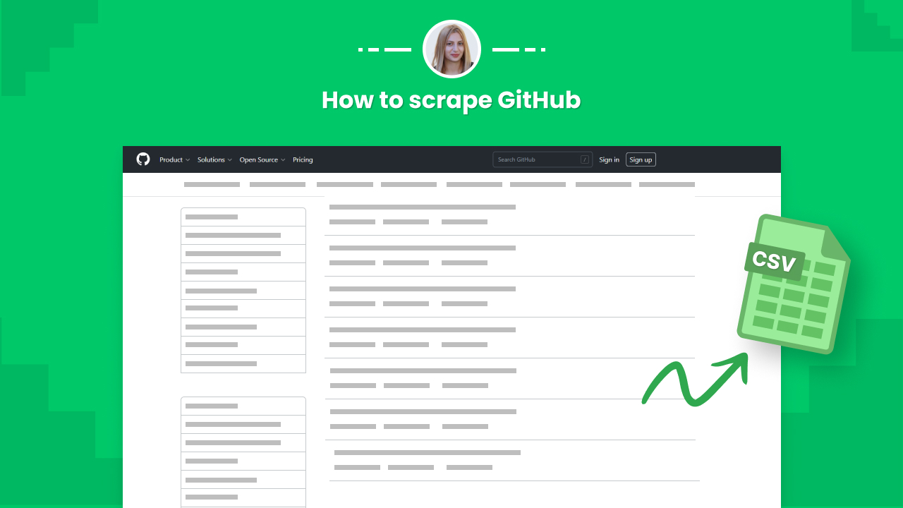 How scrape GitHub Hexomatic