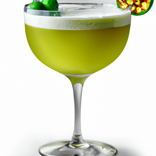 Green Chartreuse, Herbal cocktail with Green Chartreuse, lemon, honey
