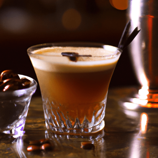 Highlander's Buzz, Scotch and coffee liquor cocktail