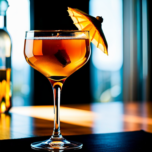 Liquid Gold, Opulent white wine cocktail with gold flakes