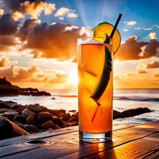 Mango Gin Delight, Refreshing mango gin cocktail