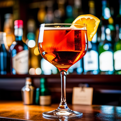 Sazerac, Classic cocktail with rye whiskey, absinthe, sugar, bitters, and lemon twist
