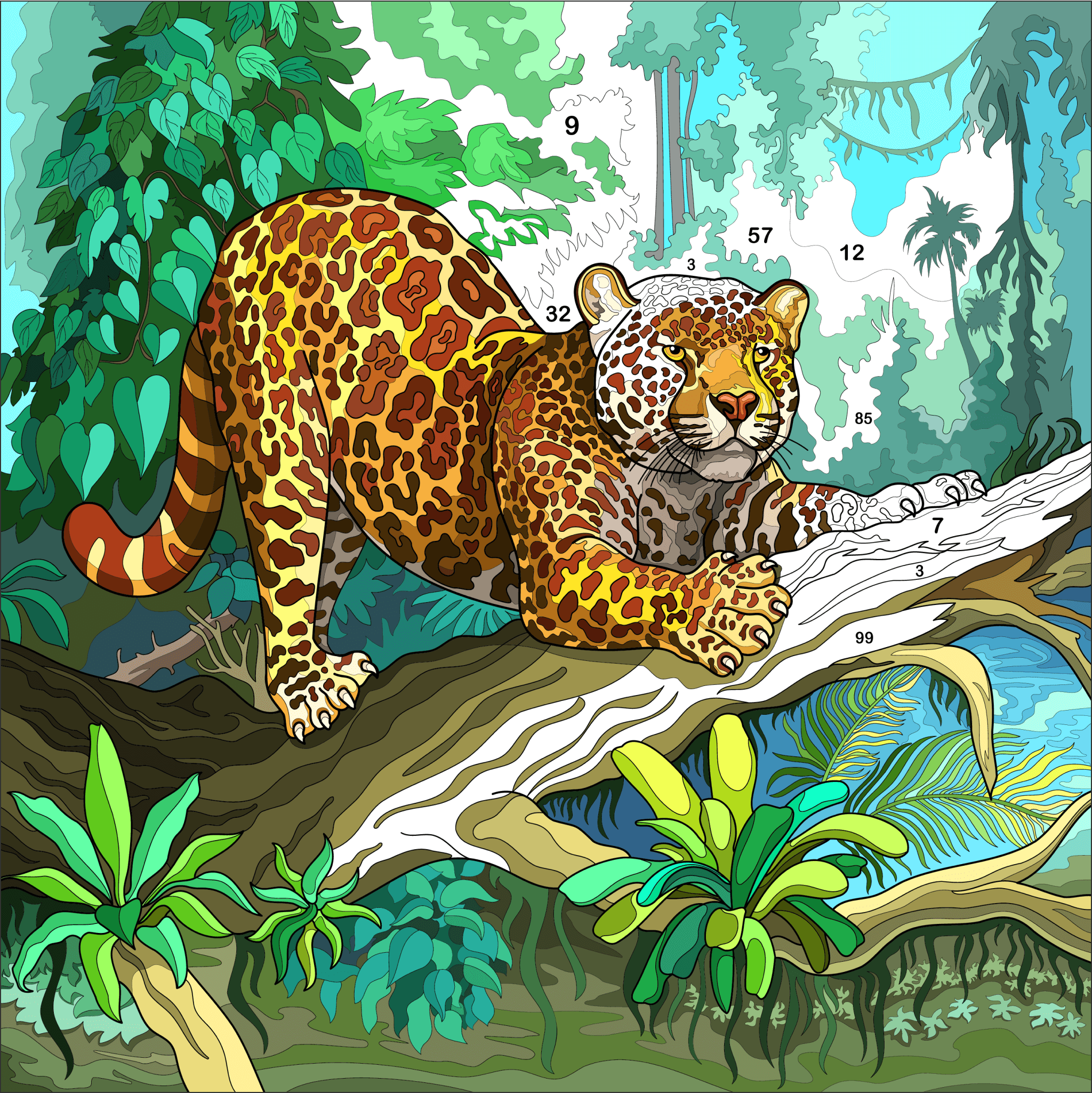 Hey Color Paint by Number Art