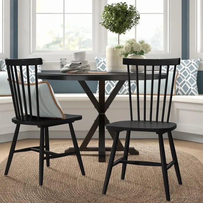 FARMHOUSE STYLE Black Windsor Dining Chairs For Every Budget Hey, Djangles.