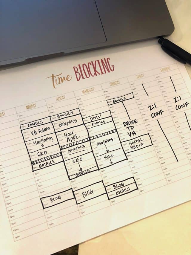 Time Blocking 101 plus Free Printable Template Hey Donna